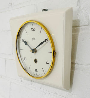 Vintage BADUF Ceramic Kitchen Wall Clock | Adelaide Clocks