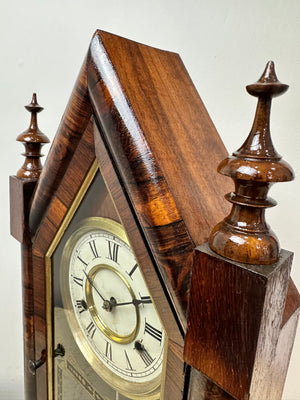 Antique New Haven Jerome Cathedral Steeple Mantel Clock | Adelaide Clocks