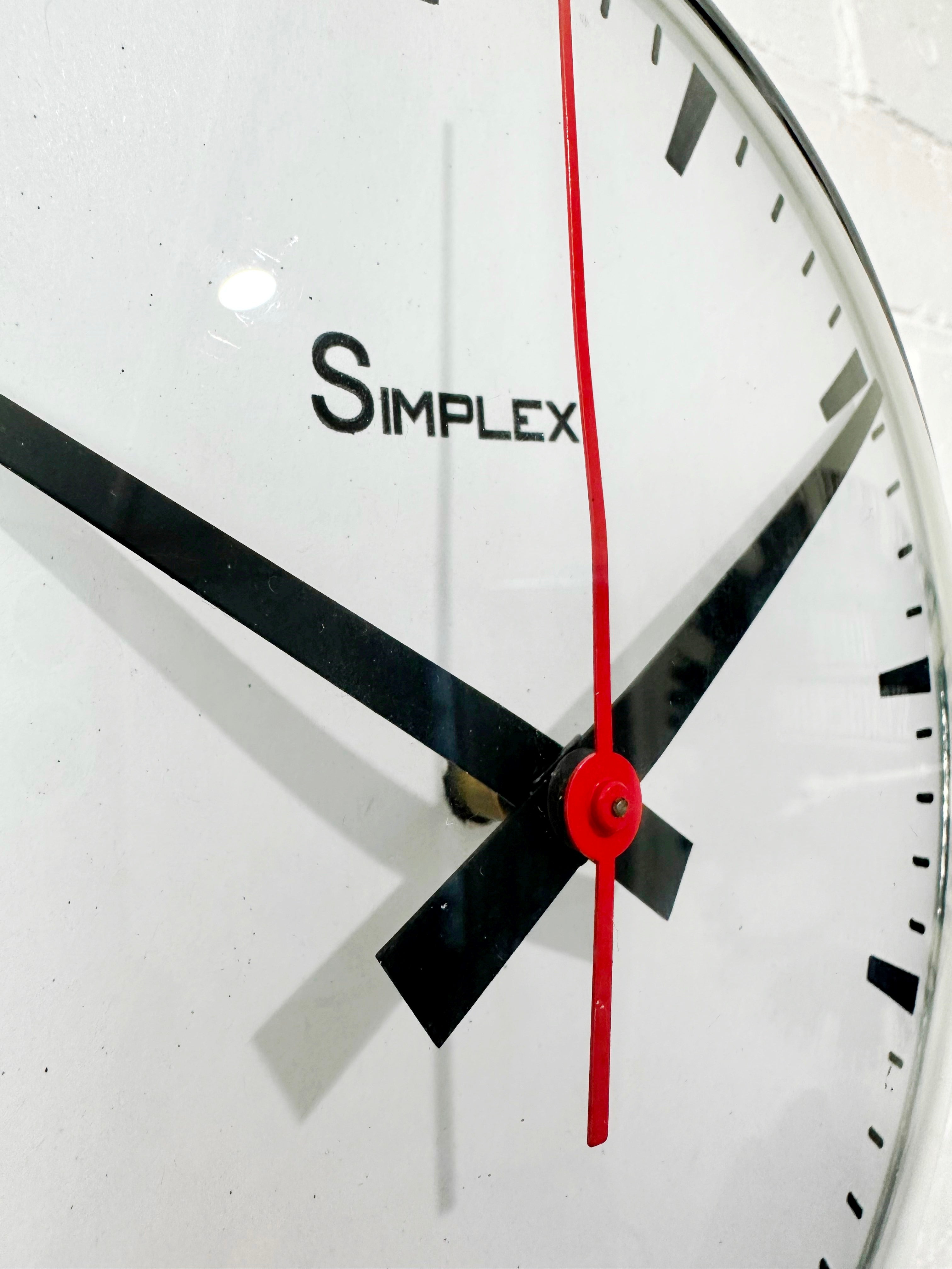 Vintage SIMPLEX Electric School Wall Clock | Adelaide Clocks