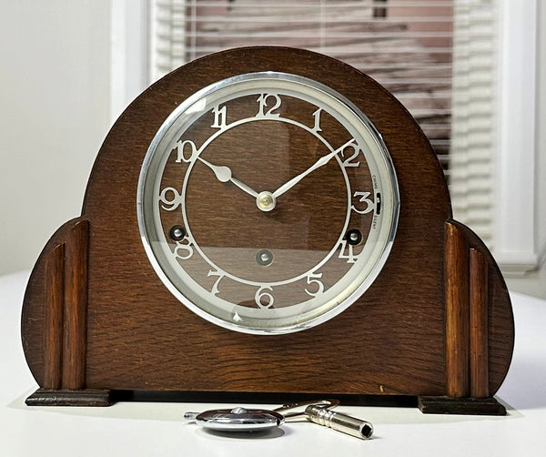 Vintage Westminster Garrad Hammer Chime Mantel Clock | Adelaide Clocks