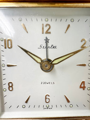 Vintage Starlet Travel Pocket Folding Alarm Clock | Adelaide Clocks