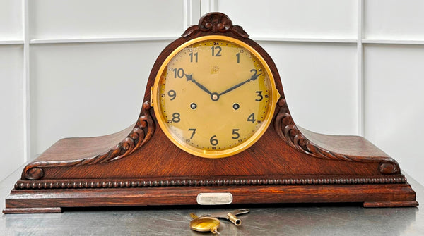Vintage Art Deco Junghans Hammer on Rods Bim Bam Chime Mantel Clock | Adelaide Clocks