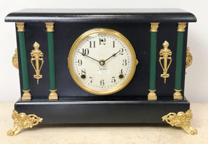 Antique Sessions Battery Mantel Clock | Adelaide Clocks