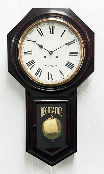 Antique Seth Thomas Regulator Octagon Hammer Strike Wall Clock | Adelaide Clocks