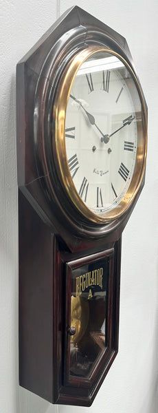 Antique Seth Thomas Regulator Octagon Hammer Strike Wall Clock | Adelaide Clocks
