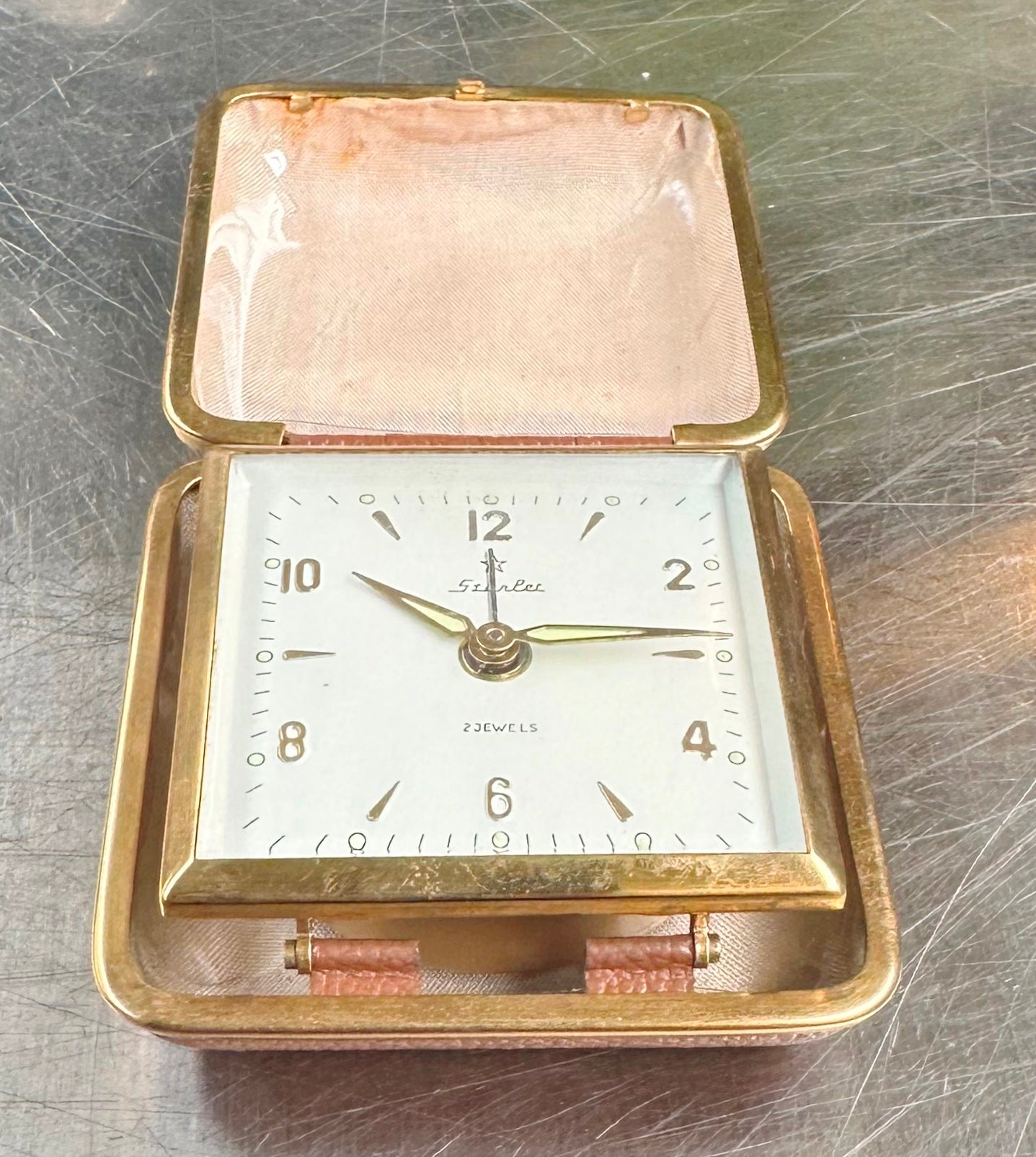 Vintage Starlet Travel Pocket Folding Alarm Clock | Adelaide Clocks