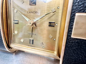 Vintage LANCEL German Desk Bedside Retractable Travel Alarm Clock | Adelaide Clocks