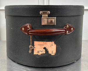 Vintage Railway Hat Box Travel Case | Adelaide Clocks