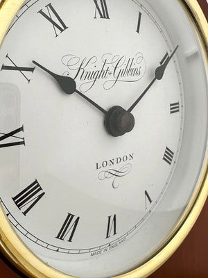 Vintage Knight & Gibbins London Battery Mantel Clock | Adelaide Clocks