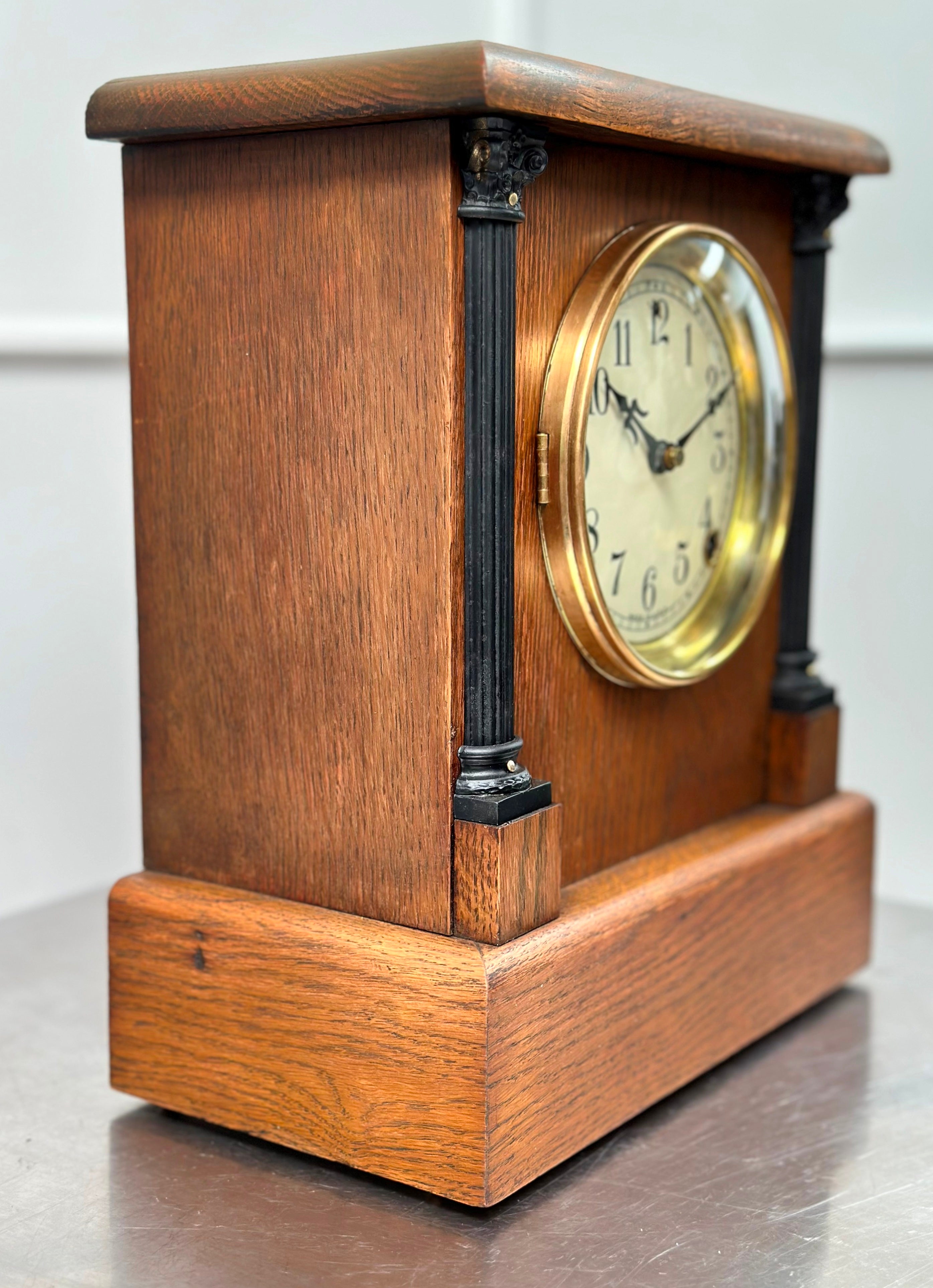 Antique Sessions USA Bell Chime Coil Strike Mantel Clock | Adelaide Clocks