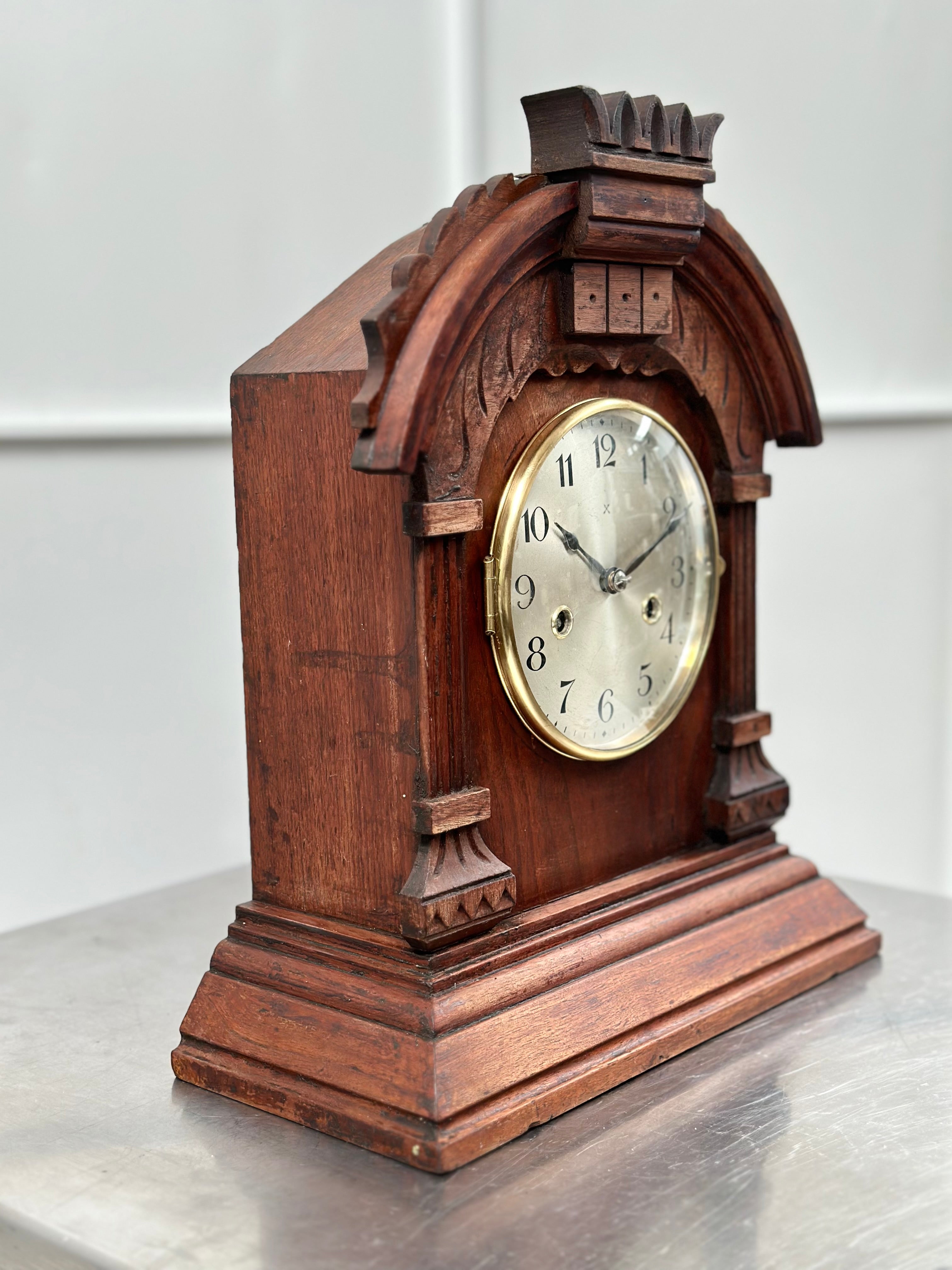 Antique HAC Hammer Strike Mantel Clock | Adelaide Clocks