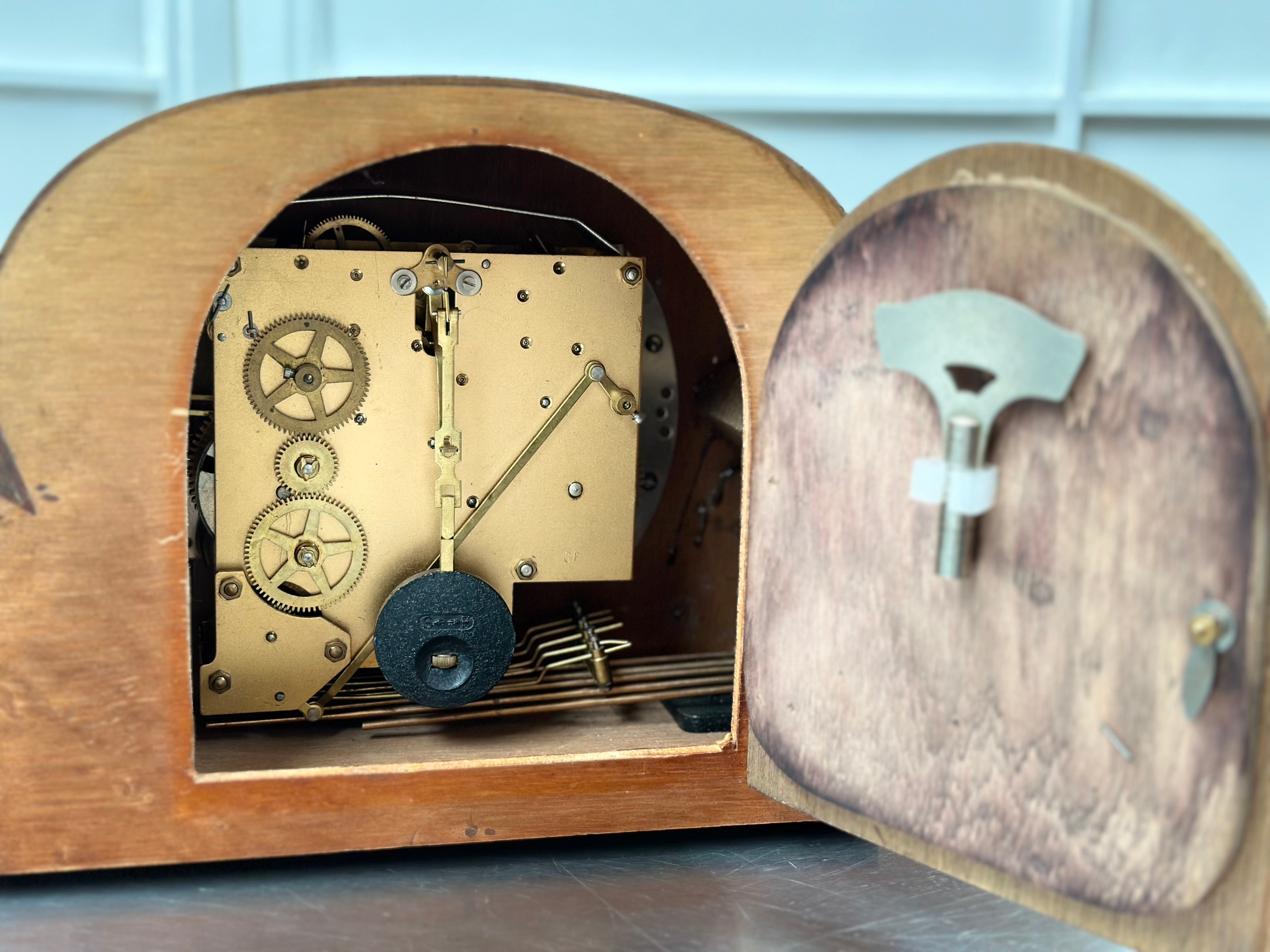 Vintage Retro Smiths Westminster Chime Mantel Clock - Adelaide Clocks