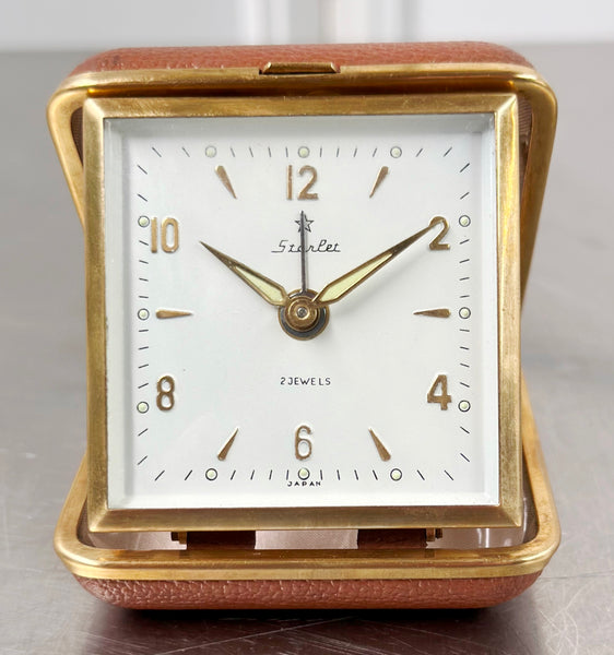 Vintage Starlet Travel Pocket Folding Alarm Clock | Adelaide Clocks