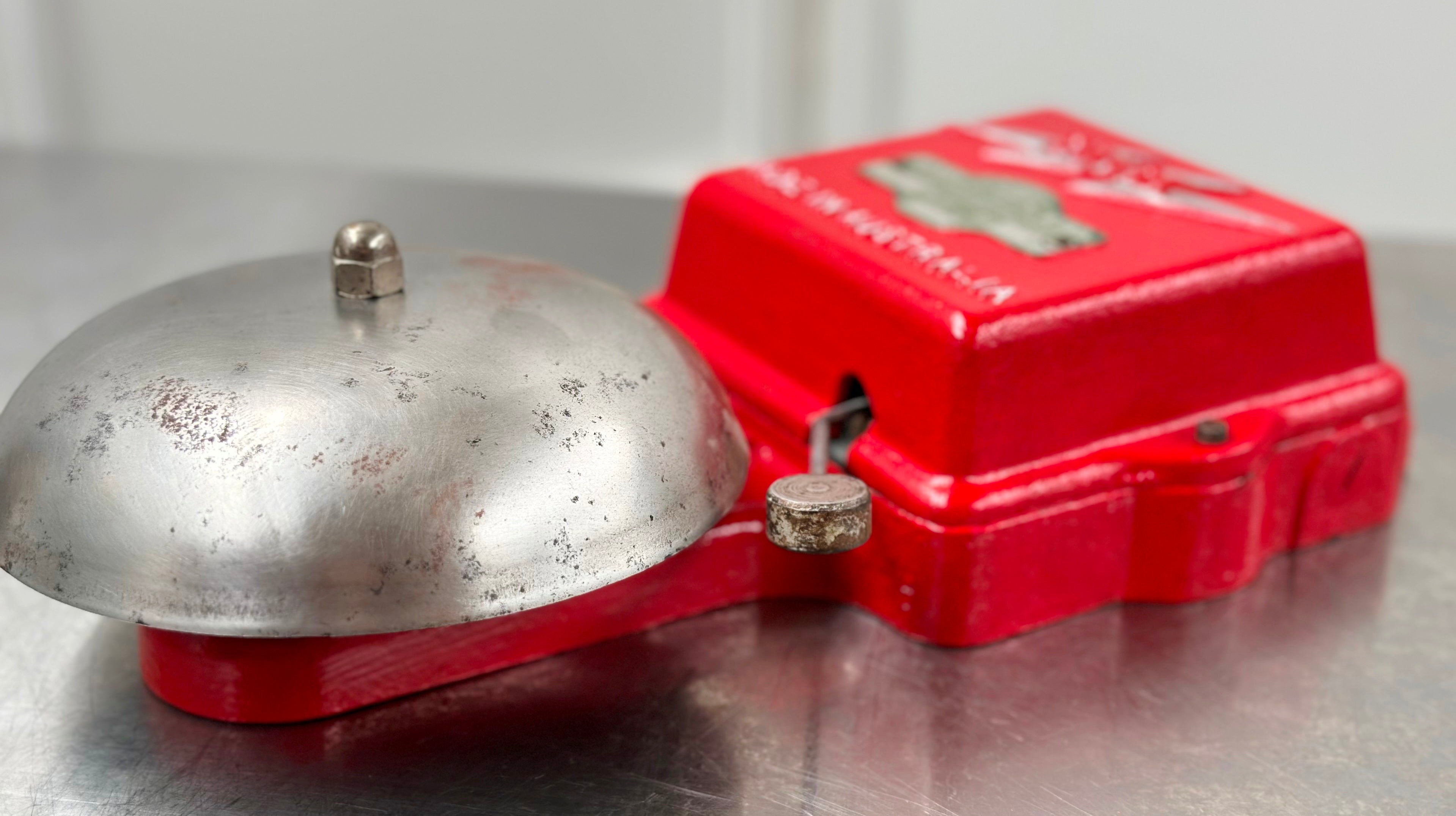 Vintage Cast Iron Spark Fire Alarm Bell | Adelaide Clocks