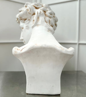 Vintage David Bust Sculptured Head Statue | Adelaide Clocks