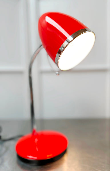 Retro Orange Table Top Desk Lamp | Adelaide Clocks