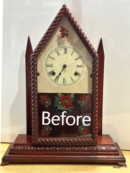Antique Steeple Waterbury Hammer on Coil Chime Mantel Clock | Adelaide Clocks