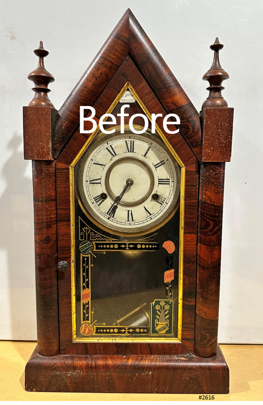 Antique New Haven Jerome Cathedral Steeple Mantel Clock | Adelaide Clocks