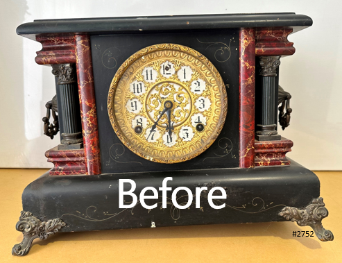 Antique Sessions Bell Chime Hammer on Coil Strike Mantel Clock | Adelaide Clocks