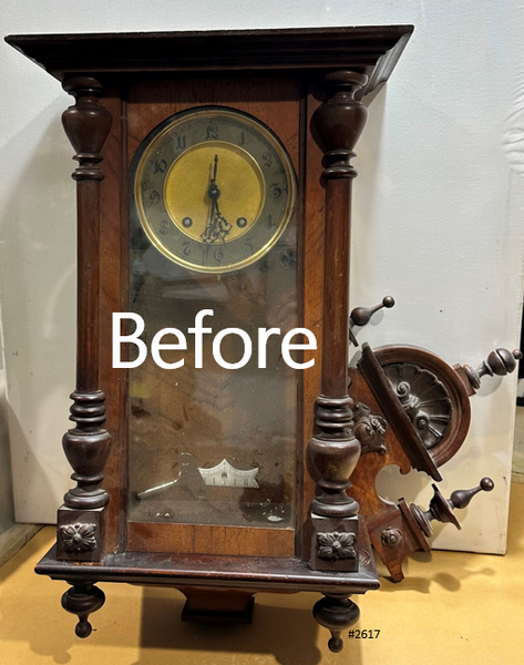 Antique L.F.S. Bim Bam Regulator Pendulum Strike Wall Clock | Adelaide Clocks