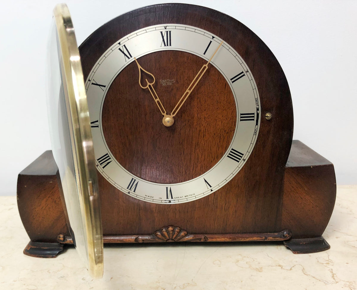 Vintage SMITH SECTRIC Electric WESTMINSTER Chime Mantel Clock ...